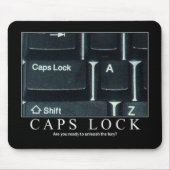 Tapis De Souris Fonction majuscule Mousepad (Devant)