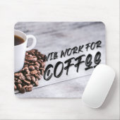Tapis De Souris Fonctionnera pour Café, Noir (Avec souris)