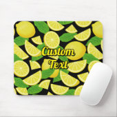 Tapis De Souris Fond citron (Avec souris)