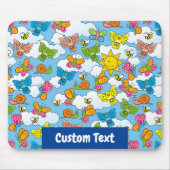 Tapis De Souris Fond de bébés animaux (Devant)
