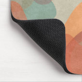 Tapis De Souris Fond de blobs pastel superposés abstraits (Coin)