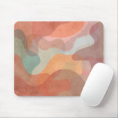 Tapis De Souris Fond de blobs pastel superposés abstraits (Avec souris)