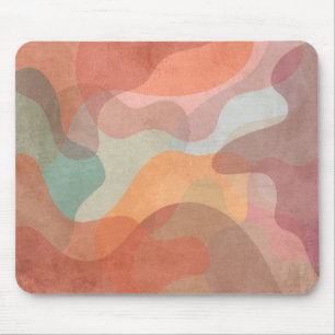 Tapis De Souris Fond de blobs pastel superposés abstraits