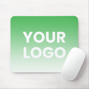 Tapis De Souris Fond de couleur Dégradé blanc et votre logo