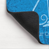 Tapis De Souris Fond de lyre bleue (Coin)