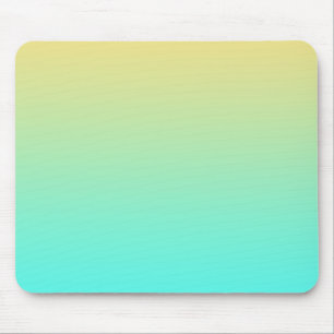 Tapis De Souris Fond dégradé pastel turquoise jaune