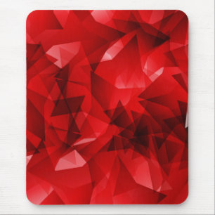 Tapis De Souris Fond géométrique abstrait rouge-51083