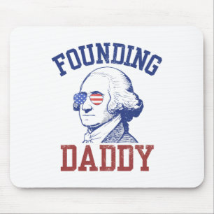 Tapis De Souris Fondateur Daddy George Washington Funny 4 juillet