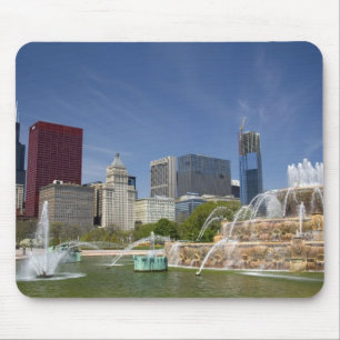 Tapis De Souris Fontaine de Buckingham située à Grant Park, 2