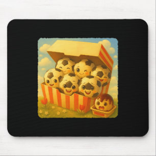 Tapis De Souris Foot Ll Nuggets De Poulet Mignons Kawaii Drôle Rap