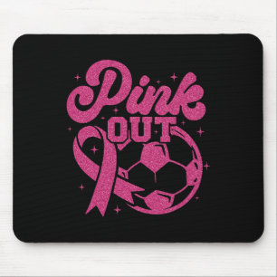 Tapis De Souris Foot Pink Kick For A Cure Football Sein Cancer Ros
