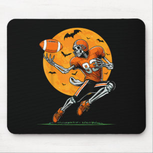 Tapis De Souris Football Américain Skeleton Garçons Halloween Foot