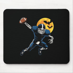 Tapis De Souris Football Américain Squelette Football Fan Hallowee