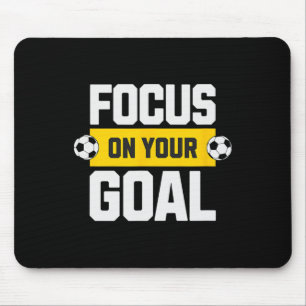 Tapis De Souris Football Concentrez-vous sur votre objectif Coach