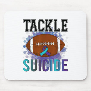 Tapis De Souris Football Lutter Conscience de la prévention du sui