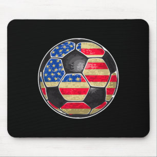 Tapis De Souris Football Patriotique Ll Drapeau Usa