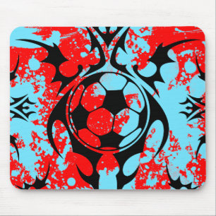 Tapis De Souris football. tribal.