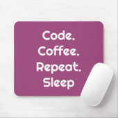 Tapis De Souris For Engineers – Code. Coffee. Sleep Mouse Pad (Avec souris)