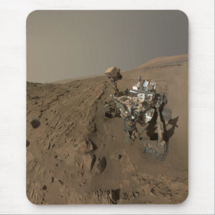 Tapis De Souris Forage Mars Curiosity Red Martian Paysage
