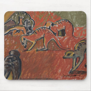 Tapis De Souris Forager de Meerkats - mousepad d'art