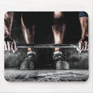 Tapis De Souris Force Fitness Poids Barbell Gym
