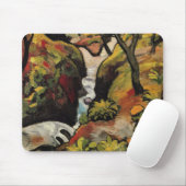 Tapis De Souris Forest Brook par August Macke Expressionnisme Vint (Avec souris)