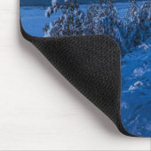 Tapis De Souris Forest path at winter night (Coin)