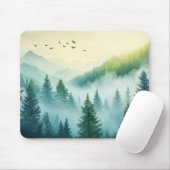 Tapis De Souris Forêt brumeuse (Avec souris)