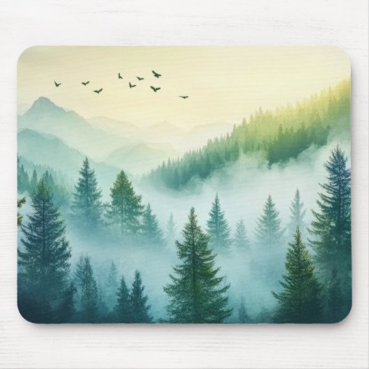Tapis De Souris Forêt brumeuse (Devant)