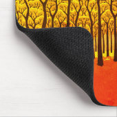 Tapis De Souris Forêt d'automne dorée (Coin)