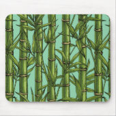 Tapis De Souris Forêt de bambou sur bleu clair (Devant)