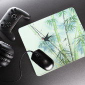 Tapis De Souris Forêt de bambou - vert