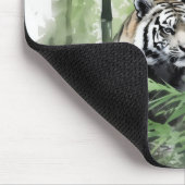 Tapis De Souris Forêt de bambou vert tigre (Coin)