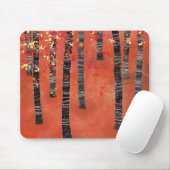 Tapis De Souris Forêt de Birch Tree (Avec souris)