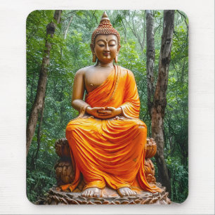 Tapis De Souris Forêt de calme : le sanctuaire du Bouddha