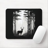 Tapis De Souris Forêt de cerfs faune (Avec souris)
