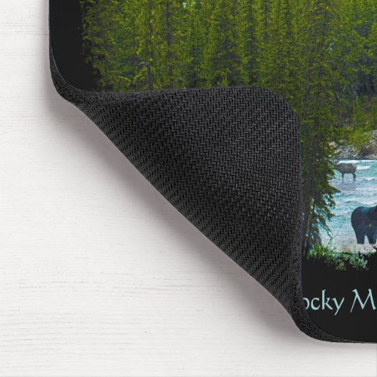 Tapis De Souris Forêt de Rocheuses & Faune Mousepad (Coin)
