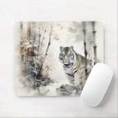 Tapis De Souris Forêt de Tiger Bamboo (Avec souris)