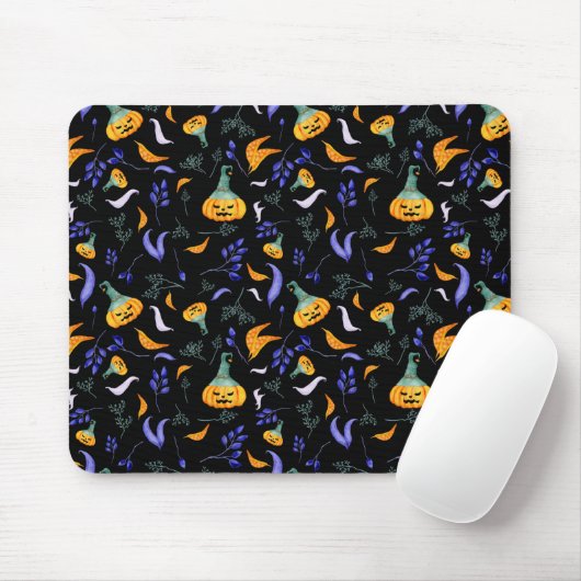 Tapis De Souris Forêt d'Halloween Mousepad (Avec souris)