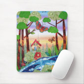 Tapis De Souris Forêt d'imaginaire (Avec souris)
