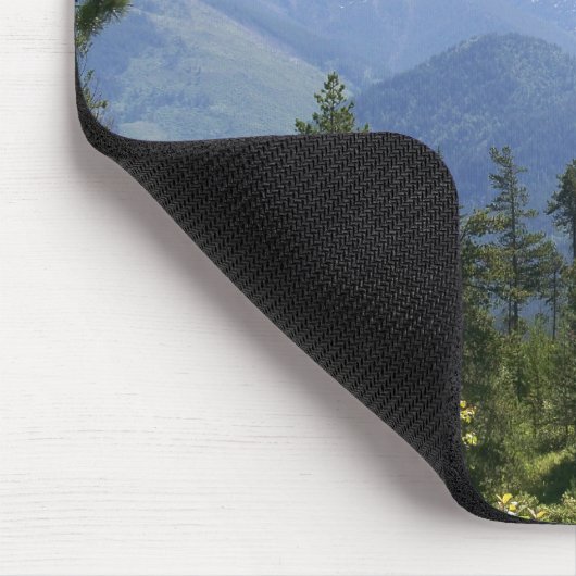 Tapis De Souris Forêt et Montana Vue Pittoresque (Coin)