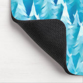 Tapis De Souris Forêt fractale bleue (Coin)
