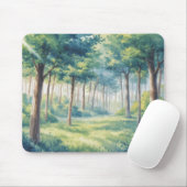 Tapis de souris forêt inspiré de Studio Ghibli (Avec souris)
