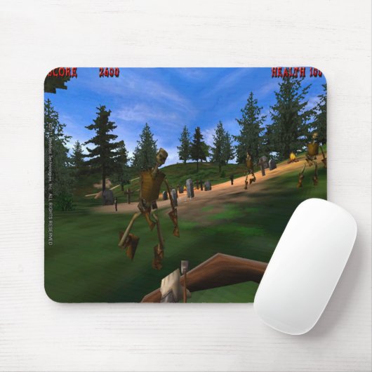 Tapis De Souris Forêt interdite 3 rétro Mousepad (Avec souris)