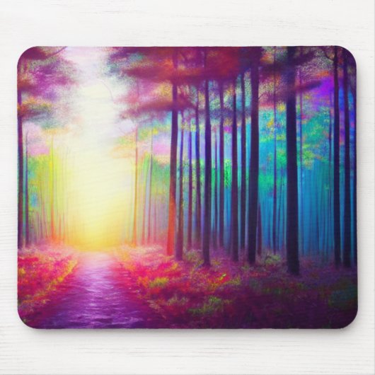 Tapis De Souris Forêt mystique Mousepad (Devant)