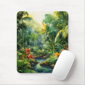 Tapis De Souris Forêt tropicale (Avec souris)