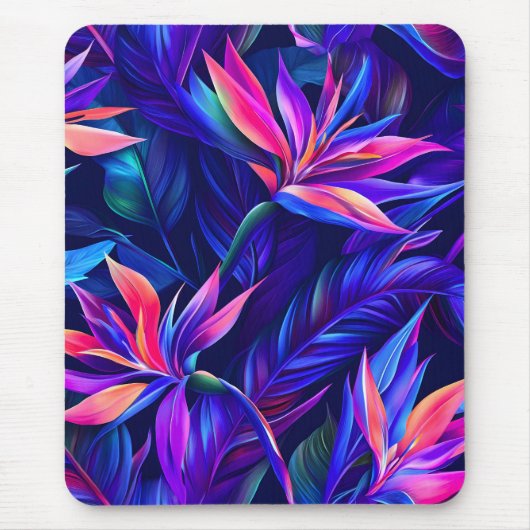 Tapis De Souris Forêt tropicale de minuit (Devant)