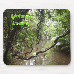 Tapis De Souris Forêt tropicale rêvant Mousepad