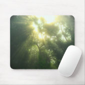 Tapis De Souris Forêt verte profonde - Mousepad (Avec souris)