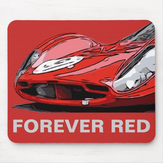 TAPIS DE SOURIS FOREVER RED (Devant)